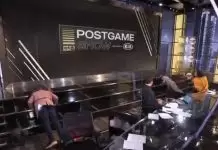 Watch Shaq & Dwyane Wade do push-ups on TNT after losing bet to Candace Parker