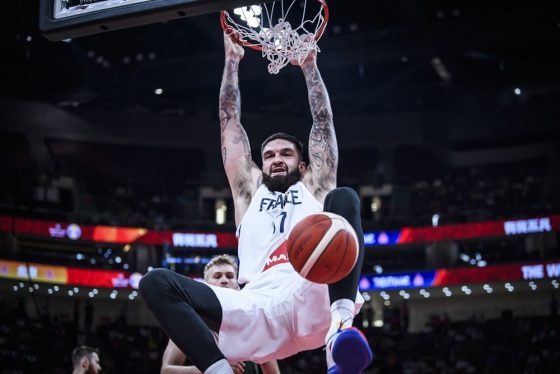 Vincent Poirier reacts to reaching the final of EuroBasket 2022
