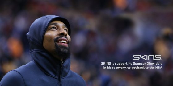 SKINS is supporting Spencer Dinwiddie in his recovery back to the NBA