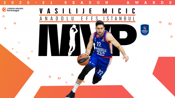 Anadolu Efes superstar Vasilije Micic named EuroLeague 2020-21 season MVP