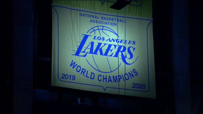 Lakers championship banner