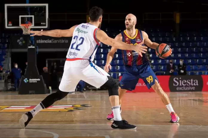 Nick Calathes Vasilije Micic FC Barcelona Anadolu Efes