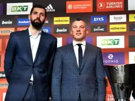 Nikola Mirotic Sarunas Jasikevicius FC Barcelona