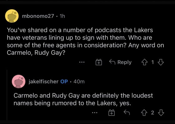 Carmelo Anthony & Rudy Gay ‘are the loudest names’ linked to Lakers