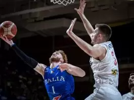 Nico Mannion, Italy stun Serbia to advance to the Olympic Games Nico Mannion Italy Serbia