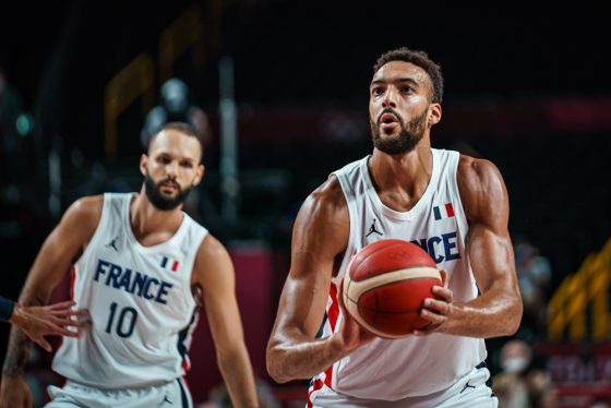 Evan Fournier reacts to Canada beating France by 30 points
