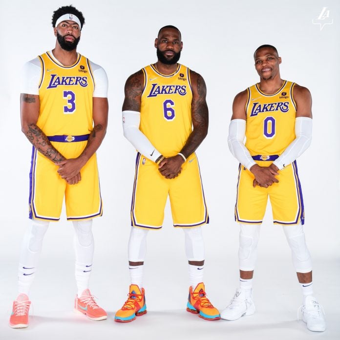 Anthony Davis, LeBron James, Russell Westbrook