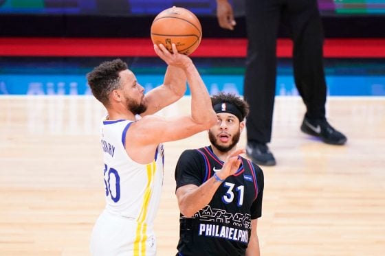 Steph Curry says he’s proud of brother Seth, after Warriors’ win over 76ers