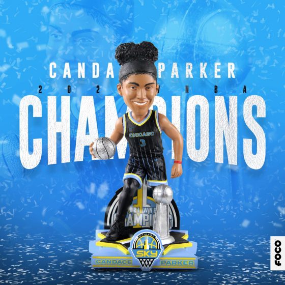 FOCO releases new Chicago Sky WNBA Champs bobbles featuring Candace Parker and Kahleah Copper