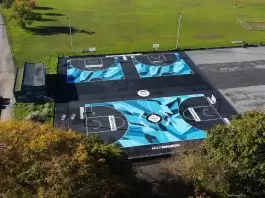 Foot Locker and NBA refurbish community basketball court in the heart of South London with support from local partners
