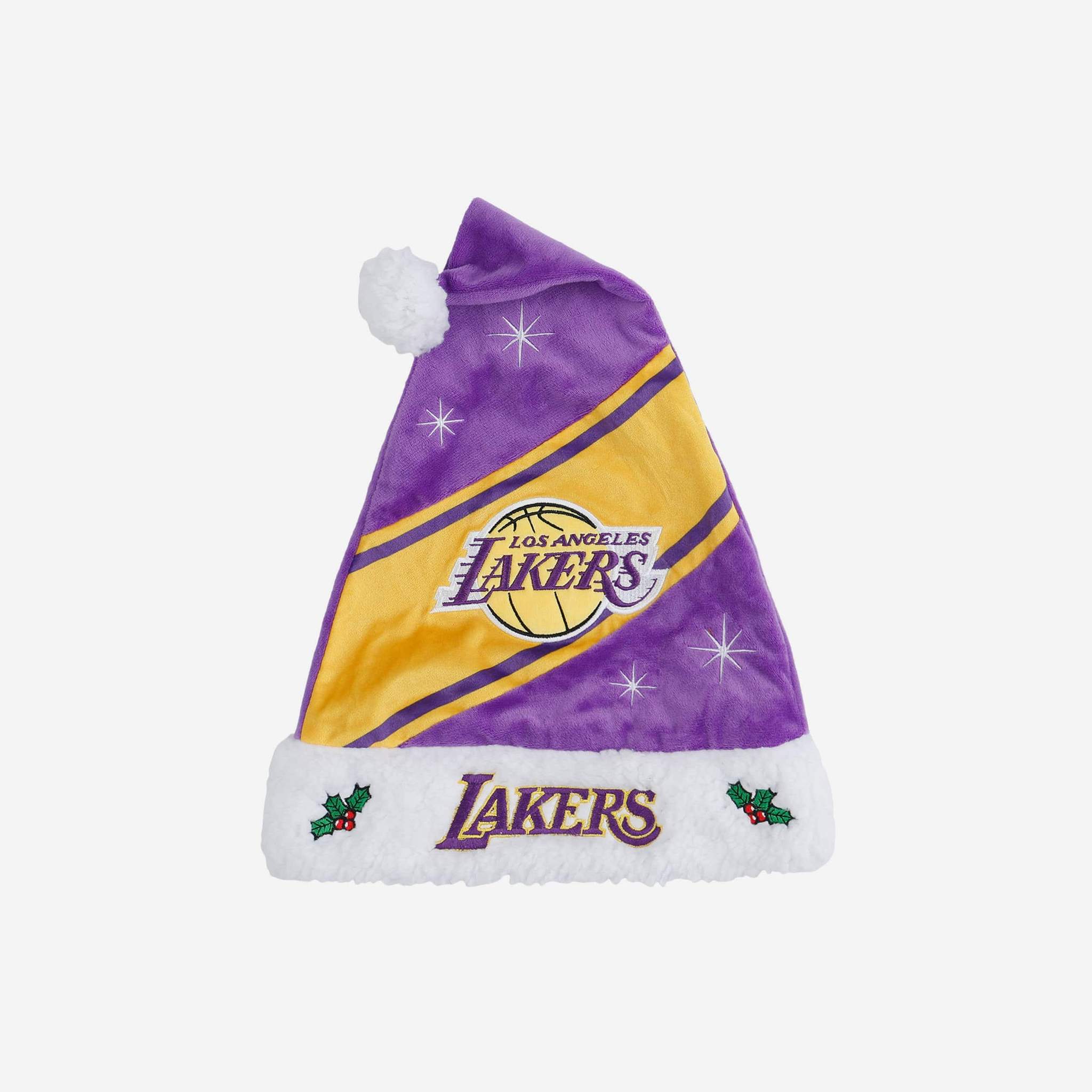 LOS ANGELES LAKERS HIGH END SANTA HAT