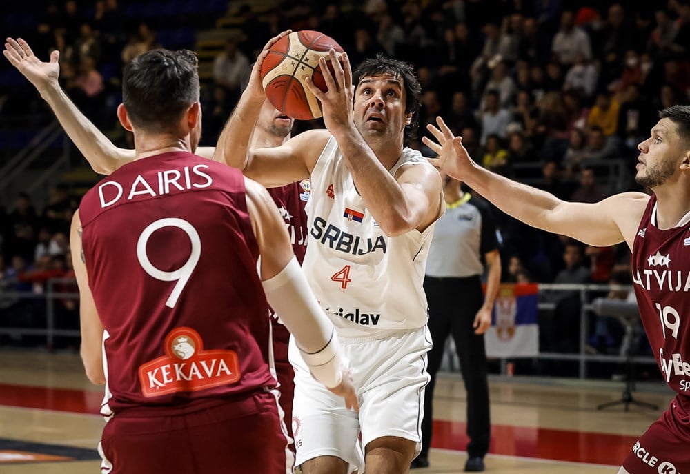 Milos Teodosic Serbia Latvia