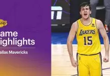 Derek Fisher reacts to Austin Reaves’ game-winner vs. Mavericks