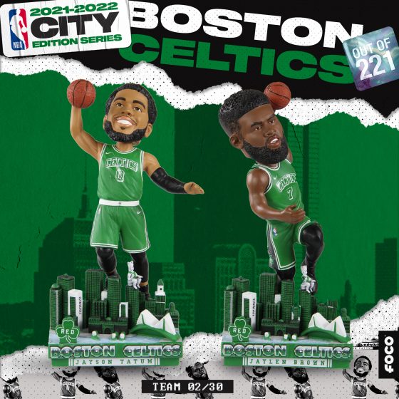 FOCO releases new City Jersey Bobbleheads featuring Celtics star duo