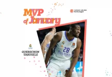 Real Madrid forward Guerschon Yabusele named EuroLeague MVP of January Guerschon Yabusele Real Madrid