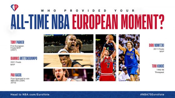 NBA 75 Euro Vote: All-Time European Moments Voting Category Now Open!