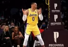 Russell Westbrook reacts to getting booed by Lakers fans