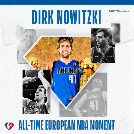 Dirk Nowitzki’s performance at the 2011 NBA Finals voted All-Time European moment