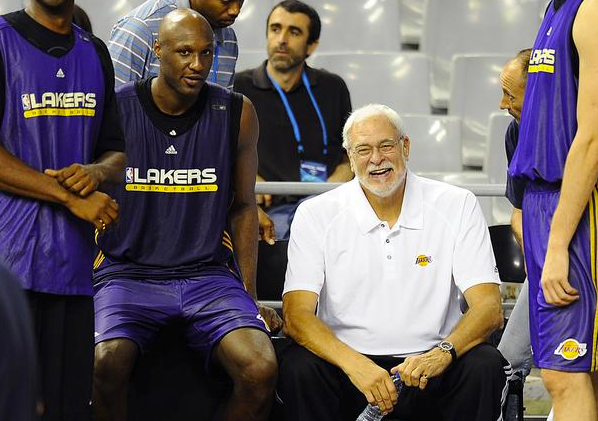 Lamar Odom Phil Jackson