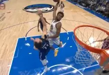 Andrew Wiggins reacts to posterizing Luka Doncic in Game 3
