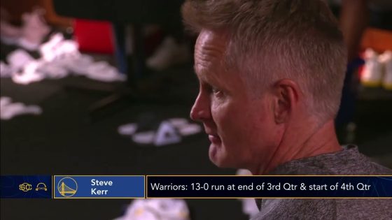 Steve Kerr to Warriors players: “We’re going to finish this in Boston!”