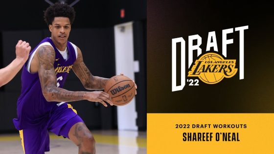 Shaq’s son Shareef reacts to working out for Lakers
