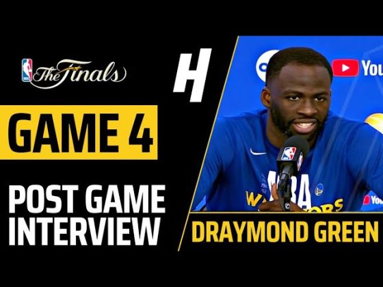 Draymond Green reacts to being subbed with 7 mins to play in 4th quarter of Game 4