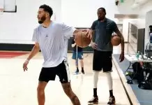 Jayson Tatum explains viral workout photo with KD