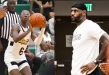 Bryce James is taller than LeBron was at the same age