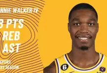 Lonnie Walker IV reacts to his return to San Antonio