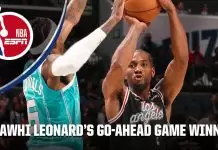 Kawhi Leonard: “Felt good to be back. I love this game of basketball”