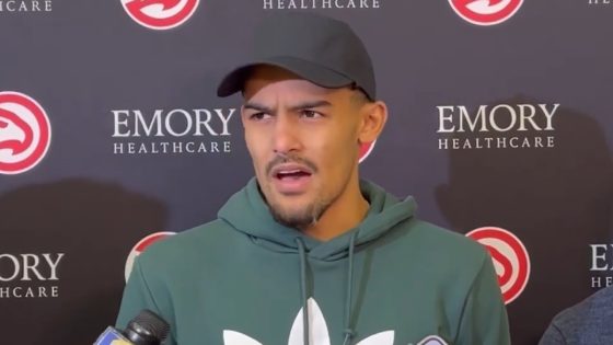 Trae Young talks about his exchange with Nate McMillan