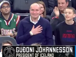 President of Iceland attends Bucks game
