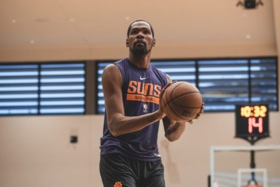 Kevin Durant talks about playing alongside Devin Booker