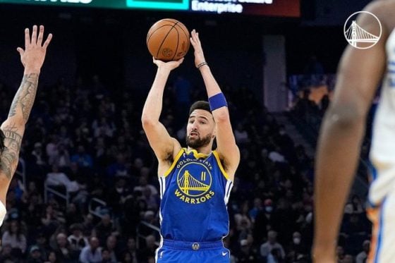 Juan Toscano-Anderson reacts to Klay Thompson being labeled ‘overpaid’