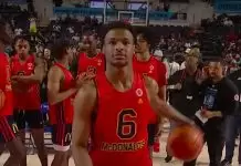 Bronny James, Matas Buzelis take part in dunk contest