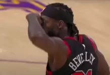 Patrick Beverley displays gesture ‘Lakers stink’
