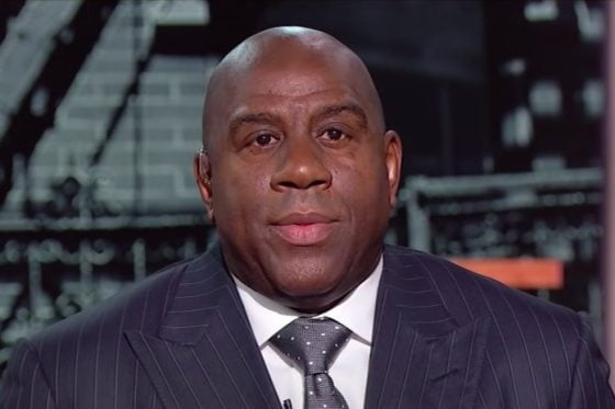 Magic Johnson reacts to Team USA losing vs. Germany in FIBA World Cup semi-final