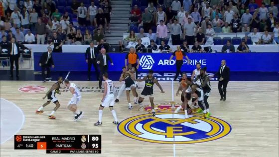 Euroleague Basketball official report on Game 2 between Real Madrid and Partizan