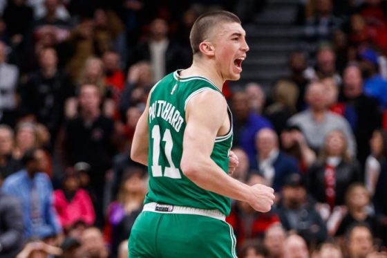 Payton Pritchard reacts to signing extension with Celtics