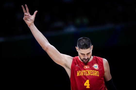 Nikola Vucevic reacts to Montenegro’s loss to Lithuania