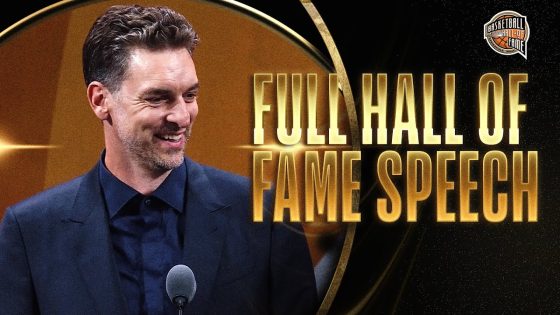 Pau Gasol honors Kobe Bryant and Gigi in Hall of Fame speech