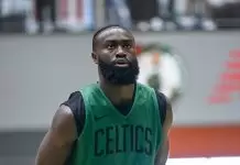 Jaylen Brown voices concerns over slippery courts in Raptors’ In-Season Tournament game