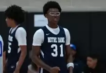 Bryce James impresses in Notre Dame High School debut (VIDEO)