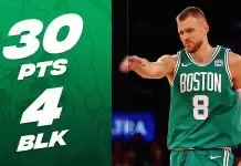 Kristaps Porzingis reacts to historic Celtics debut in New York