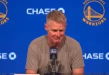 Steve Kerr reacts to ejections of Draymond Green and Klay Thompson