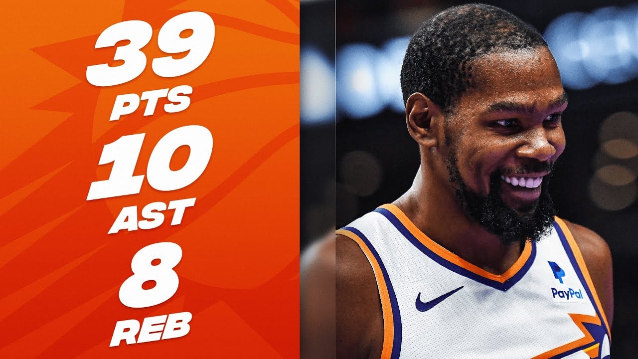 Kevin Durant dominates as Suns outlast Jazz in double overtime thriller