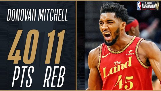 Donovan Mitchell’s 40-point explosion lifts Cavaliers over Hawks
