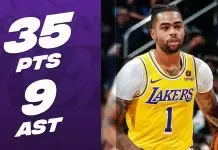 D’Angelo Russell dominates with 35 points as Lakers crush Pistons