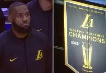 LeBron James on Lakers’ In-Season Tournament banner ceremony: “It’s awesome”